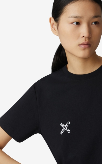 Kenzo Women Kenzo Sport 'triple X' Loose T-shirt Black